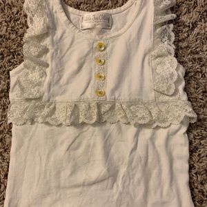 Matilda Jane Lace Ruffled Tank TOP !!!!
